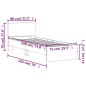 vidaXL Bettgestell mit Kopfteil Braun Eiche 75x190 cm Holzwerkstoff vidaXL Bettgestell mit Kopfteil Braun Eiche 75x190 cm Holzwerkstoff