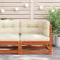 vidaXL Garten-Ecksofa mit Kissen Wachsbraun Massivholz Kiefer vidaXL Garten-Ecksofa mit Kissen Wachsbraun Massivholz Kiefer