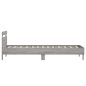 vidaXL Bettgestell mit Kopfteil und LED-Leuchten Grau Sonoma 90x200 cm vidaXL Bettgestell mit Kopfteil und LED-Leuchten Grau Sonoma 90x200 cm