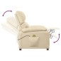 vidaXL Massagesessel Creme Stoff vidaXL Massagesessel Creme Stoff