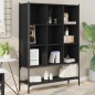 vidaXL Bücherregal Schwarz 102x30x141,5 cm Holzwerkstoff vidaXL Bücherregal Schwarz 102x30x141,5 cm Holzwerkstoff