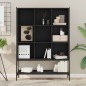 vidaXL Bücherregal Schwarz 102x30x141,5 cm Holzwerkstoff vidaXL Bücherregal Schwarz 102x30x141,5 cm Holzwerkstoff