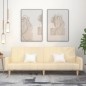 vidaXL Schlafsofa 2-Sitzer Creme Stoff vidaXL Schlafsofa 2-Sitzer Creme Stoff