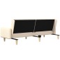 vidaXL Schlafsofa 2-Sitzer Creme Stoff vidaXL Schlafsofa 2-Sitzer Creme Stoff