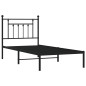 vidaXL Bettgestell mit Kopfteil Metall Schwarz 90x190 cm vidaXL Bettgestell mit Kopfteil Metall Schwarz 90x190 cm