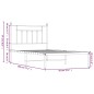 vidaXL Bettgestell mit Kopfteil Metall Schwarz 90x190 cm vidaXL Bettgestell mit Kopfteil Metall Schwarz 90x190 cm