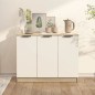 vidaXL Sideboard Weiß und Sonoma-Eiche 90,5x30x70 cm Holzwerkstoff vidaXL Sideboard Weiß und Sonoma-Eiche 90,5x30x70 cm Holzwerkstoff