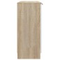 vidaXL Sideboard Weiß und Sonoma-Eiche 90,5x30x70 cm Holzwerkstoff vidaXL Sideboard Weiß und Sonoma-Eiche 90,5x30x70 cm Holzwerkstoff