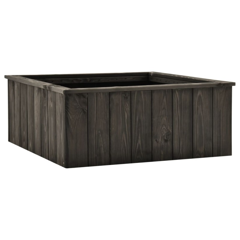 vidaXL Hochbeet Dunkelgrau 74x77x30 cm Kiefer Massivholz vidaXL Hochbeet Dunkelgrau 74x77x30 cm Kiefer Massivholz