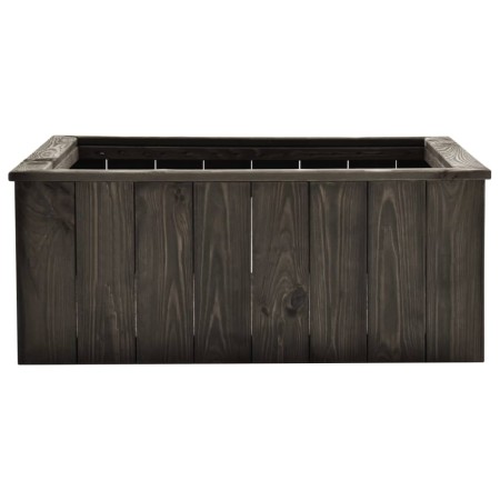 vidaXL Hochbeet Dunkelgrau 74x77x30 cm Kiefer Massivholz
