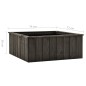 vidaXL Hochbeet Dunkelgrau 74x77x30 cm Kiefer Massivholz vidaXL Hochbeet Dunkelgrau 74x77x30 cm Kiefer Massivholz