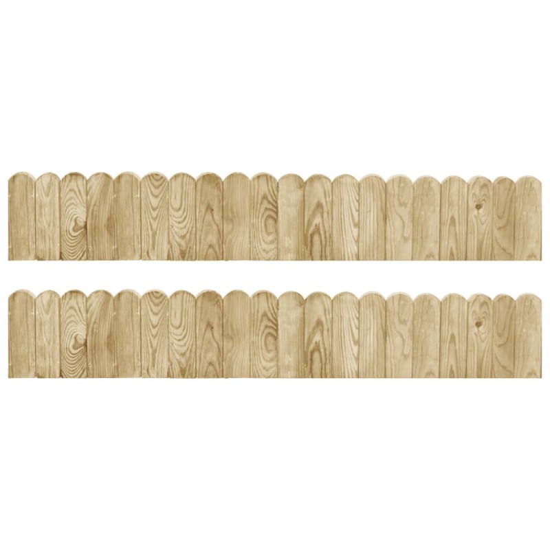 vidaXL Beeteinfassungen 2 Stk. 120 cm Imprägniertes Kiefernholz vidaXL Beeteinfassungen 2 Stk. 120 cm Imprägniertes Kiefernholz