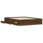 vidaXL Bettgestell mit Schubladen Braun Eichen-Optik 140x190 cm vidaXL Bettgestell mit Schubladen Braun Eichen-Optik 140x190 cm