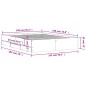 vidaXL Bettgestell mit Schubladen Braun Eichen-Optik 140x190 cm vidaXL Bettgestell mit Schubladen Braun Eichen-Optik 140x190 cm