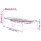 vidaXL Bettgestell mit Kopfteil Betongrau 75x190 cm Holzwerkstoff vidaXL Bettgestell mit Kopfteil Betongrau 75x190 cm Holzwerkstoff