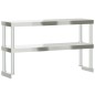 vidaXL Aufsatzboard für Küchentisch 2 Ablagen 110x30x65 cm Edelstahl vidaXL Aufsatzboard für Küchentisch 2 Ablagen 110x30x65 cm Edelstahl