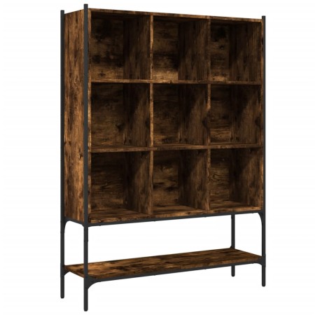 vidaXL Bücherregal Räuchereiche 102x30x141,5 cm Holzwerkstoff