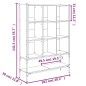 vidaXL Bücherregal Braun Eichen-Optik 102x30x141,5 cm Holzwerkstoff vidaXL Bücherregal Braun Eichen-Optik 102x30x141,5 cm Holzwerkstoff
