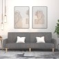 vidaXL Schlafsofa 2-Sitzer Hellgrau Stoff vidaXL Schlafsofa 2-Sitzer Hellgrau Stoff