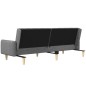 vidaXL Schlafsofa 2-Sitzer Hellgrau Stoff vidaXL Schlafsofa 2-Sitzer Hellgrau Stoff