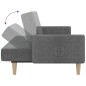 vidaXL Schlafsofa 2-Sitzer Hellgrau Stoff vidaXL Schlafsofa 2-Sitzer Hellgrau Stoff