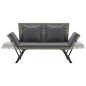 vidaXL Gartenbank mit Kissen Grau 176 cm Poly Rattan vidaXL Gartenbank mit Kissen Grau 176 cm Poly Rattan