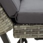 vidaXL Gartenbank mit Kissen Grau 176 cm Poly Rattan vidaXL Gartenbank mit Kissen Grau 176 cm Poly Rattan