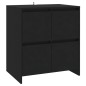 vidaXL Sideboard Schwarz 70x41x75 cm Holzwerkstoff vidaXL Sideboard Schwarz 70x41x75 cm Holzwerkstoff