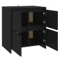 vidaXL Sideboard Schwarz 70x41x75 cm Holzwerkstoff vidaXL Sideboard Schwarz 70x41x75 cm Holzwerkstoff