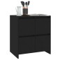 vidaXL Sideboard Schwarz 70x41x75 cm Holzwerkstoff vidaXL Sideboard Schwarz 70x41x75 cm Holzwerkstoff