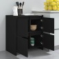 vidaXL Sideboard Schwarz 70x41x75 cm Holzwerkstoff vidaXL Sideboard Schwarz 70x41x75 cm Holzwerkstoff