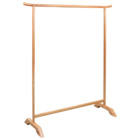 vidaXL Kleiderständer 125 x 150 cm Massivholz Eiche