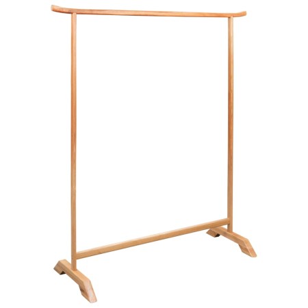 vidaXL Kleiderständer 125 x 150 cm Massivholz Eiche