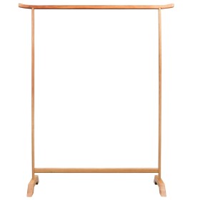 vidaXL Kleiderständer 125 x 150 cm Massivholz Eiche
