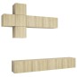 vidaXL 7-tlg. TV-Schrank-Set Sonoma-Eiche Holzwerkstoff vidaXL 7-tlg. TV-Schrank-Set Sonoma-Eiche Holzwerkstoff