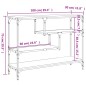 vidaXL Konsolentisch Braun Eichen-Optik 100x30x75 cm Holzwerkstoff vidaXL Konsolentisch Braun Eichen-Optik 100x30x75 cm Holzwerkstoff