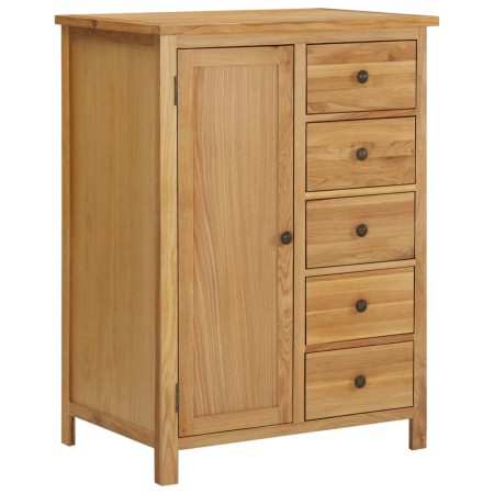 vidaXL Kleiderschrank 76 x 52 x 105 cm Eiche Massivholz