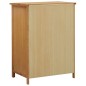 vidaXL Kleiderschrank 76 x 52 x 105 cm Eiche Massivholz vidaXL Kleiderschrank 76 x 52 x 105 cm Eiche Massivholz
