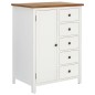 vidaXL Kleiderschrank 76x52x105 cm Eiche Massivholz vidaXL Kleiderschrank 76x52x105 cm Eiche Massivholz