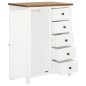 vidaXL Kleiderschrank 76x52x105 cm Eiche Massivholz vidaXL Kleiderschrank 76x52x105 cm Eiche Massivholz