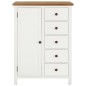 vidaXL Kleiderschrank 76x52x105 cm Eiche Massivholz vidaXL Kleiderschrank 76x52x105 cm Eiche Massivholz