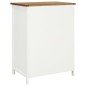 vidaXL Kleiderschrank 76x52x105 cm Eiche Massivholz vidaXL Kleiderschrank 76x52x105 cm Eiche Massivholz