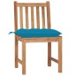 Gartenstühle 2 Stk. mit Kissen Massivholz Teak Gartenstühle 2 Stk. mit Kissen Massivholz Teak
