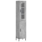 Highboard Betongrau 34,5x34x180 cm Holzwerkstoff Highboard Betongrau 34,5x34x180 cm Holzwerkstoff