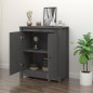 vidaXL Sideboard Grau 70x35x80 cm Massivholz Kiefer vidaXL Sideboard Grau 70x35x80 cm Massivholz Kiefer