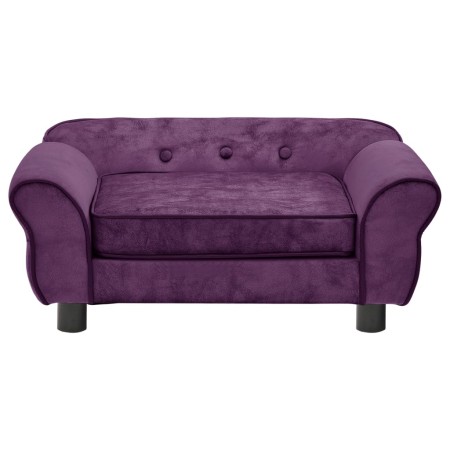 vidaXL Hundesofa Burgunderrot 72x45x30 cm Plüsch