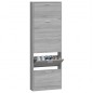 vidaXL Schuhschrank Grau Sonoma 59x17x169 cm Holzwerkstoff vidaXL Schuhschrank Grau Sonoma 59x17x169 cm Holzwerkstoff