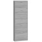 vidaXL Schuhschrank Grau Sonoma 59x17x169 cm Holzwerkstoff vidaXL Schuhschrank Grau Sonoma 59x17x169 cm Holzwerkstoff