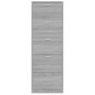 vidaXL Schuhschrank Grau Sonoma 59x17x169 cm Holzwerkstoff vidaXL Schuhschrank Grau Sonoma 59x17x169 cm Holzwerkstoff