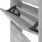 vidaXL Schuhschrank Grau Sonoma 59x17x169 cm Holzwerkstoff vidaXL Schuhschrank Grau Sonoma 59x17x169 cm Holzwerkstoff